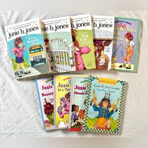Junie B. Jones Book Lot (9) Paperback Scholastic Barbara Park Kids Chapter Books